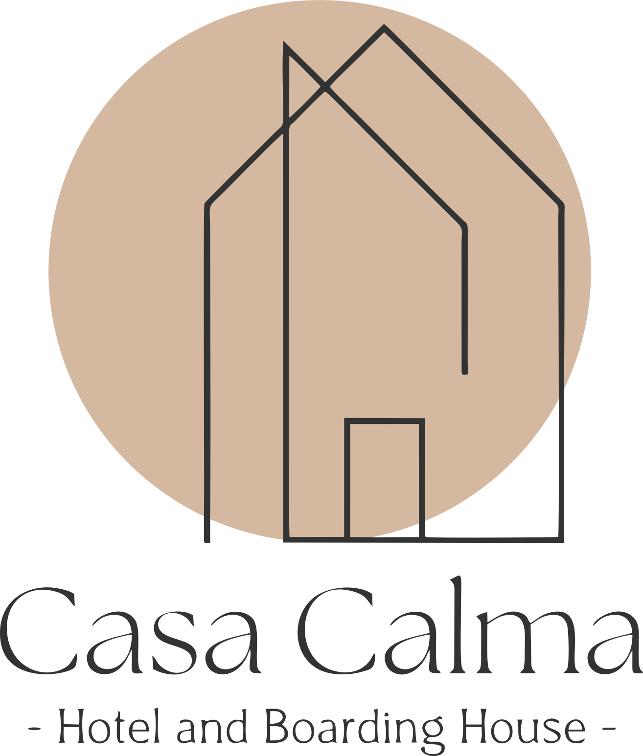 Casa Calma Logo text Hitam